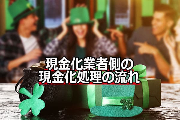 現金化業者側の現金化処理の流れ